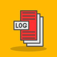 sistema logs vettore icona design