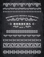 Vector Ornaments Borders. Elementi decorativi di design.