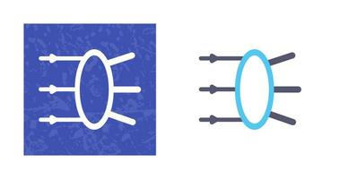 rifrazione vettore icona