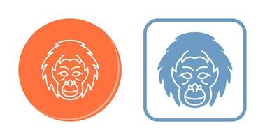 orangutan vettore icona