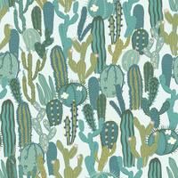 Vector seamless con cactus. Texture ripetuta con cactus verde.