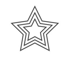 logo della stella. icona foderata di stelle, segno, simbolo, design piatto, pulsante vettore