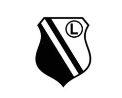 legia warszawa club simbolo logo nero Polonia lega calcio astratto design vettore illustrazione