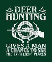 la caccia al cervo dà a un uomo la possibilità di vedere vettore