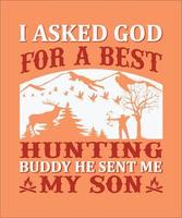 ho chiesto a Dio un miglior compagno di caccia, mi ha mandato mio figlio vettore