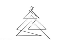 allegro Natale albero schema saluto carta vettore illustrazione design. saluto carta. natale albero.