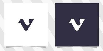 lettera v logo design vettore