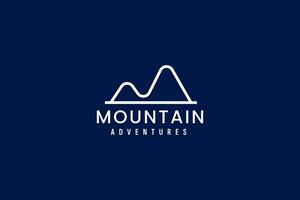 montagna avventura logo vettore icona illustrazione