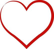 cuore schema rosso simbolo amicizia intimità san valentino, giorno amore vettore