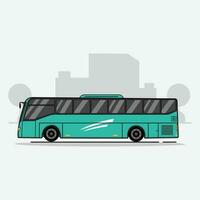 autobus vettore illustrazione. piatto cartone animato stile design