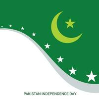 vettore illustrazione di un' sfondo per Pakistan indipendenza giorno.