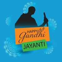 vettore illustrazione di un' sfondo per gandhi jayanti.