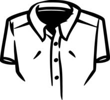 camicia - minimalista e piatto logo - vettore illustrazione