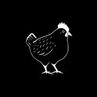 pollo - minimalista e piatto logo - vettore illustrazione