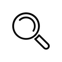 ricerca icona semplice disegno, illustrazione, logo nel bianca sfondo vettore