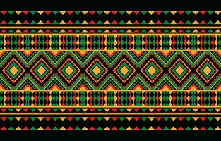 etnico astratto ikat arte. azteco ornamento Stampa. geometrico etnico modello senza soluzione di continuità colore orientale. design per sfondo ,tenda, tappeto, sfondo, vestiario, avvolgere, batik, vettore illustrazione.