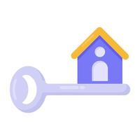 chiave di casa e proprietà vettore