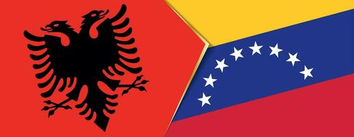 Albania e Venezuela bandiere, Due vettore bandiere.