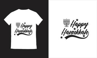 contento hanukkah con candele celebrare il leggero ebraico vacanze illustrazione vettore