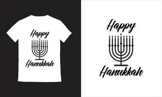 contento hanukkah con candele celebrare il leggero ebraico vacanze illustrazione vettore