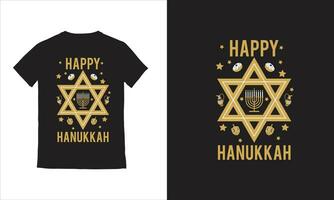 contento hanukkah con candele celebrare il leggero ebraico vacanze illustrazione vettore