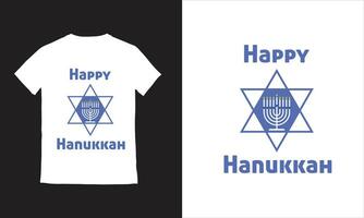 contento hanukkah con candele celebrare il leggero ebraico vacanze illustrazione vettore