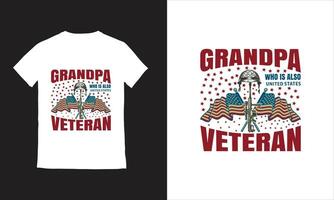 Stati Uniti d'America soldato militare onore il sacrificio veterani giorno maglietta design vettore
