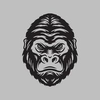 disegno del viso di gorilla vettore