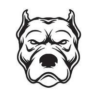 disegno della faccia di cane vettore