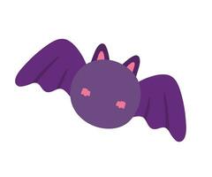 carino pipistrello per Halloween mano disegnato scarabocchio vettore illustrazione