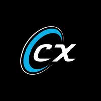 c X lettera logo design. alfabeto lettere iniziali monogramma logo c X. c X logo. c X design vettore