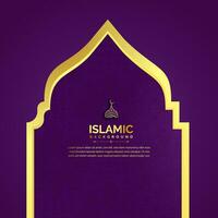 design banner islamico vettore