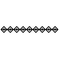 azteco modello icona vettore. confine illustrazione cartello. tribale modello simbolo o logo. vettore