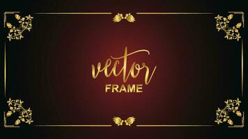 vettore fiorire ornamento Vintage ▾ floreale vettore telaio