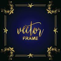 vettore fiorire ornamento Vintage ▾ floreale vettore telaio