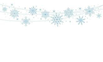 Natale sfondo con fiocchi di neve, striscione, carta. vettore illustrazione