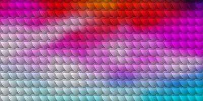 trama vettoriale multicolore leggera in stile rettangolare.