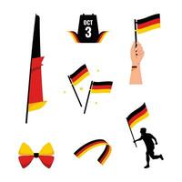 Germania elemento indipendenza giorno illustrazione design vettore