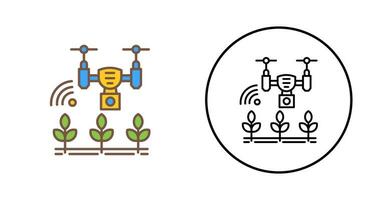 inteligente azienda agricola vettore icona