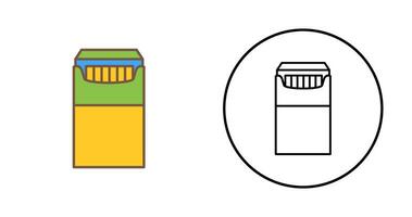 unico pacchetto di sigarette vettore icona
