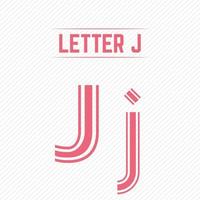 lettera astratta j con design creativo vettore