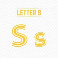 lettera s astratta con design creativo vettore