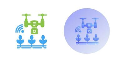 inteligente azienda agricola vettore icona