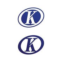 k logo design k lettera font business logo design azienda iniziale vettore