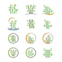 illustrazione di immagini del logo di bambù vettore