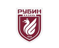 rubino kazan club logo simbolo Russia lega calcio astratto design vettore illustrazione