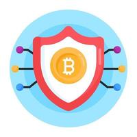 sicurezza e sicurezza bitcoin vettore