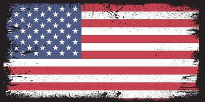 bandiera usa in stile grunge premium vector