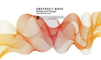 disegno di sfondo astratto linee ondulate vettore