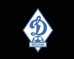 dinamo moscou logo club simbolo Russia lega calcio astratto design vettore illustrazione con nero sfondo